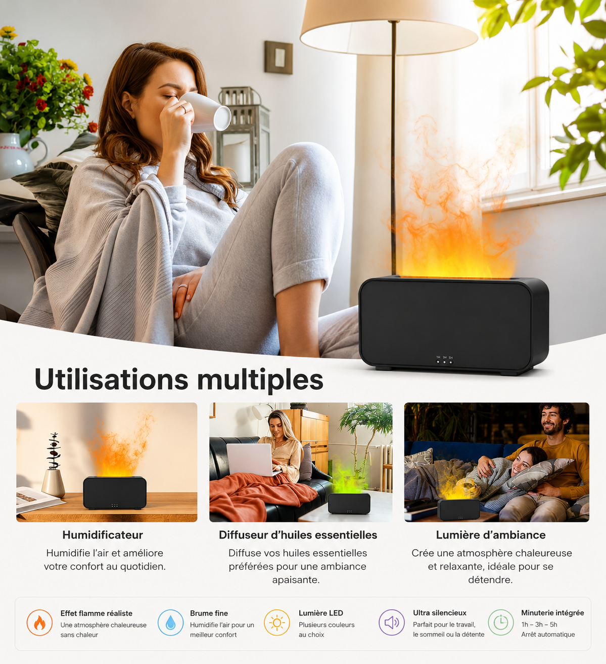 Diffuseur Flamme Nyoma — Ambiance & Sérénité