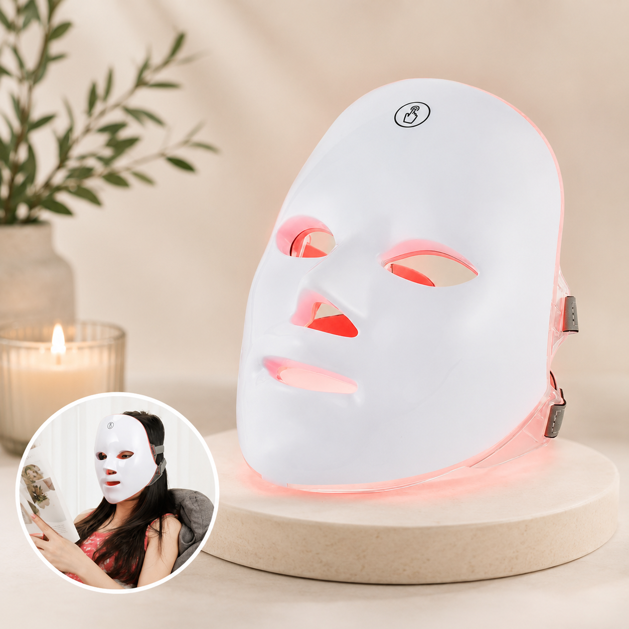 Masque LED Visage 7 Couleurs — Rituel Éclat