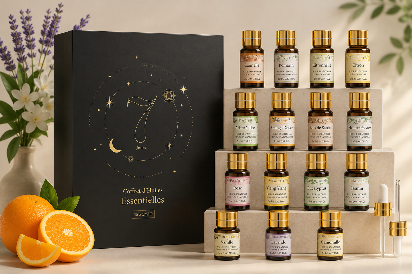 Coffret Rituel Olfactif — 15 Huiles Essentielles
