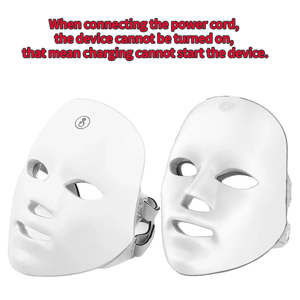Masque LED Visage 7 Couleurs — Rituel Éclat