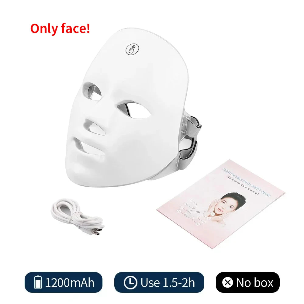 Masque LED Visage 7 Couleurs — Rituel Éclat