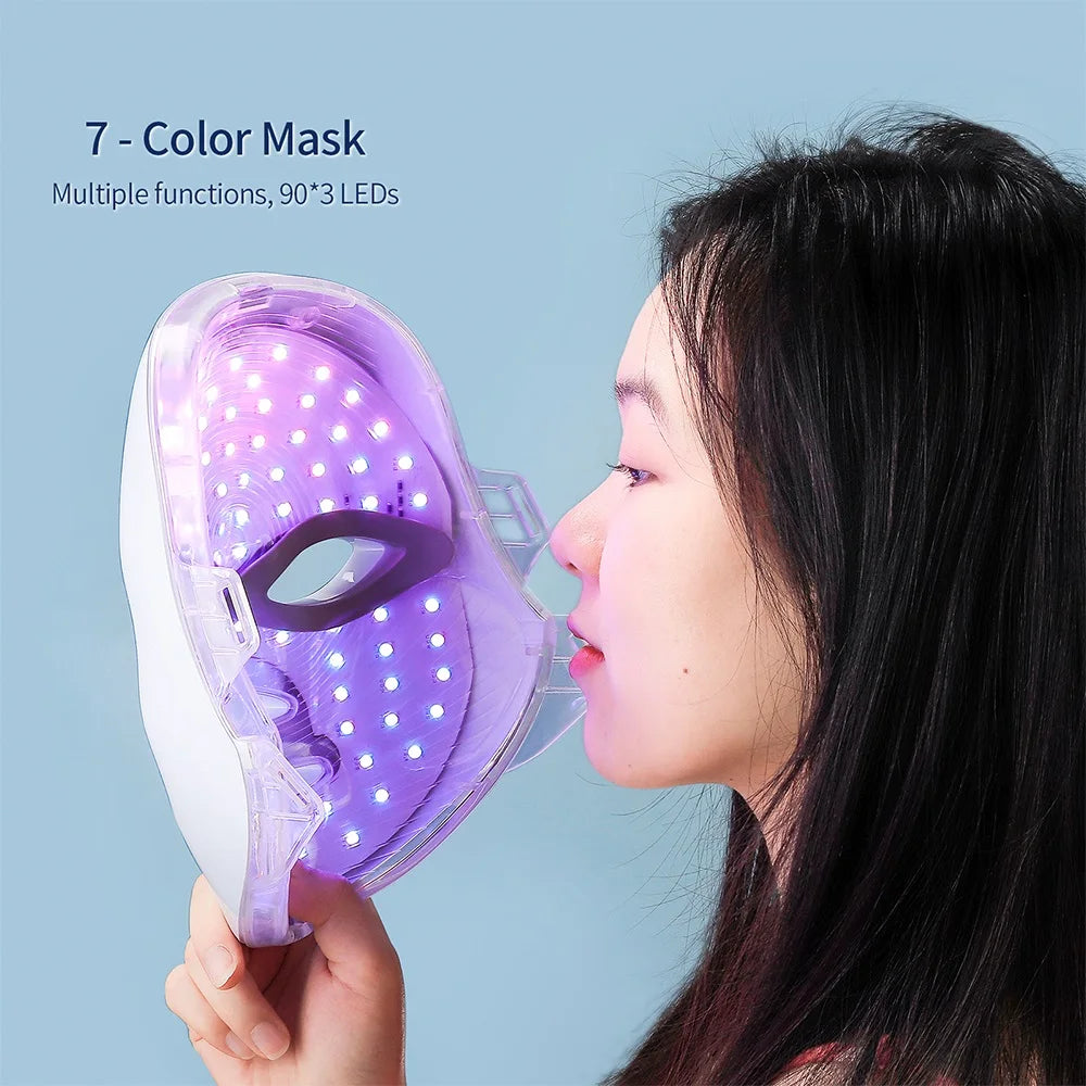 Masque LED Visage 7 Couleurs — Rituel Éclat