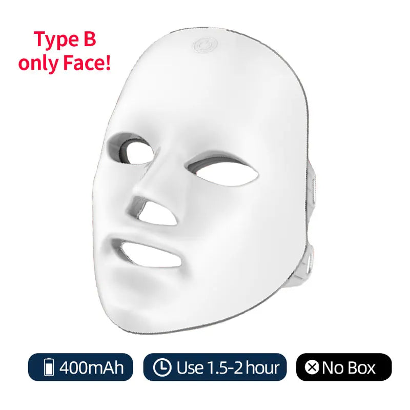 Masque LED Visage 7 Couleurs — Rituel Éclat